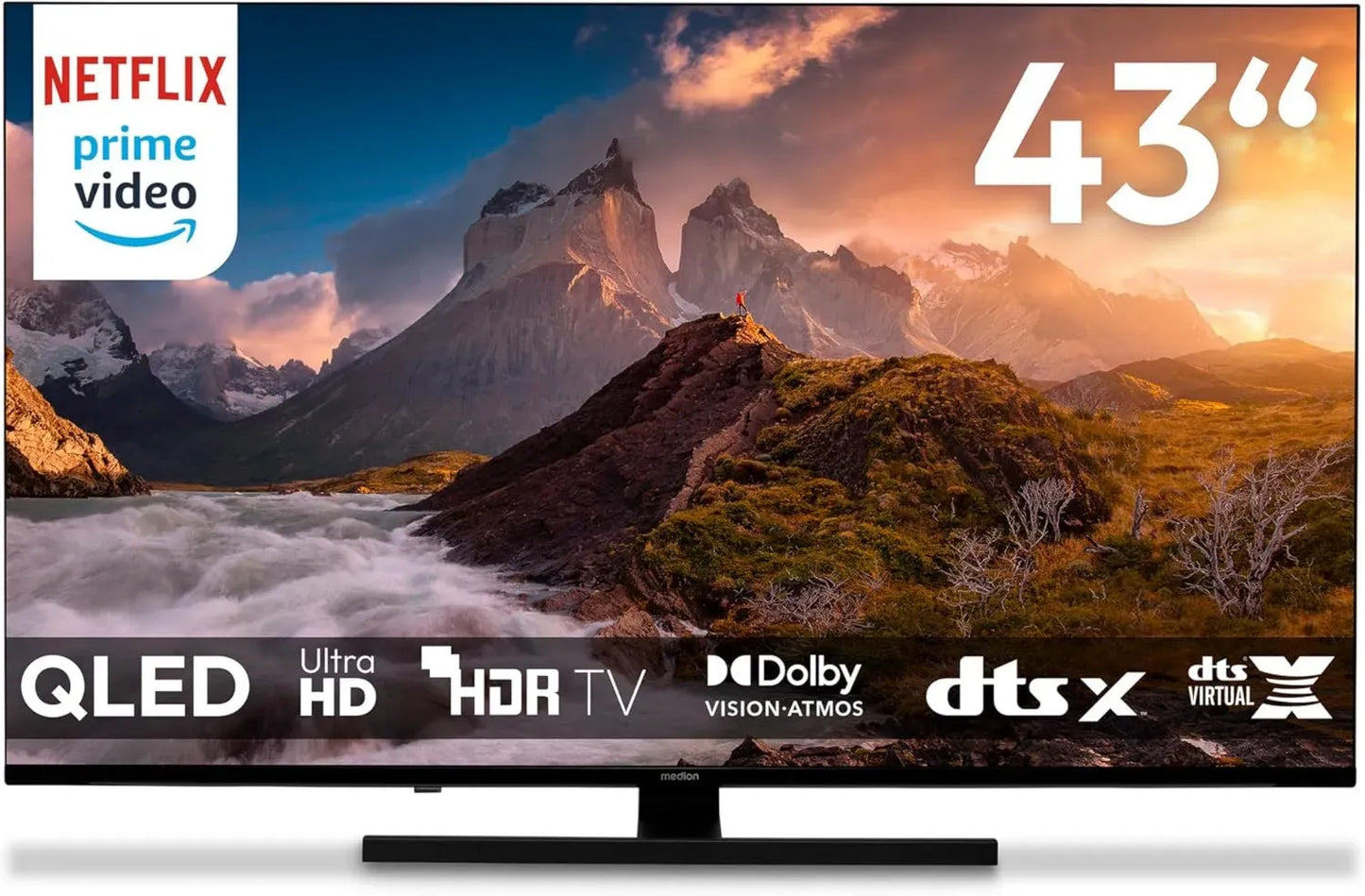 Téléviseur QLED 43' 4K Smart avec Dolby Vision et Atmos