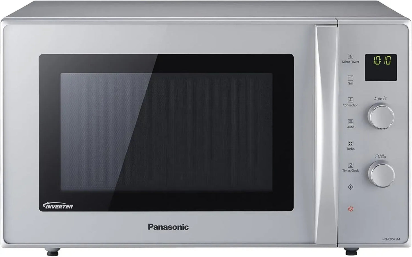 Panasonic NN-CD575MEPG - Four Combiné 3 en 1, 27L, Inverter, Chaleur Tournante, Gril 1300W, Micro-ondes 1000W, Argent